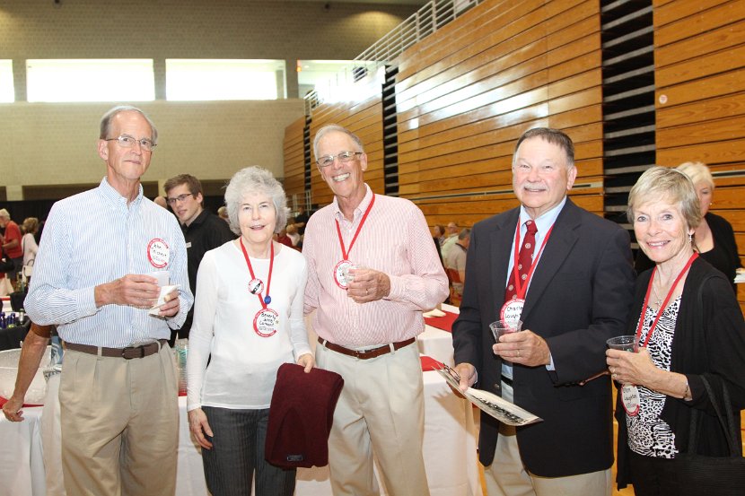 John Teichert, Bev (Johns) & Jim Lamont, Charlie & Ellen Laughton